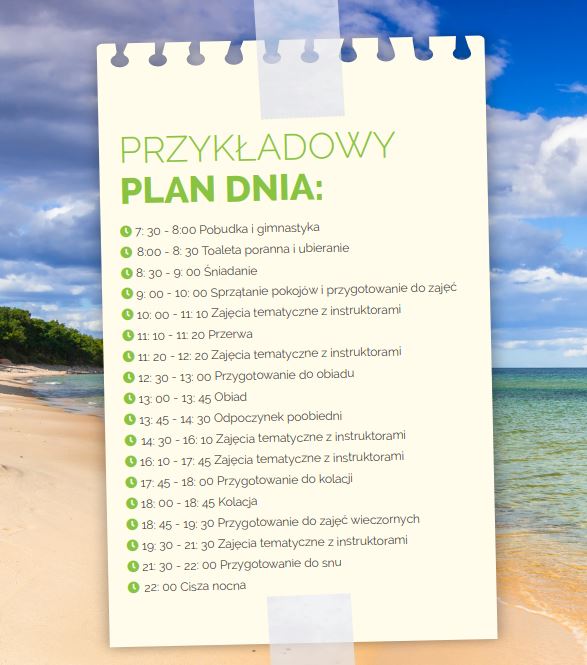 przykładowy plan dnia